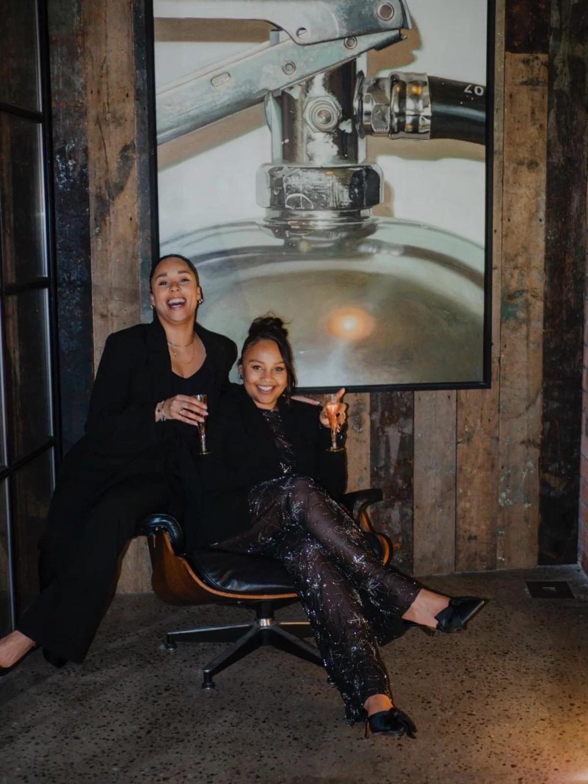Olivia and Tanyka celebrating a Cubbi milestone