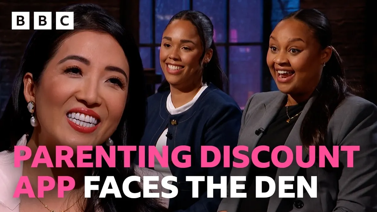 Cubbi founders Olivia and Tanyka pitching on Dragons' Den