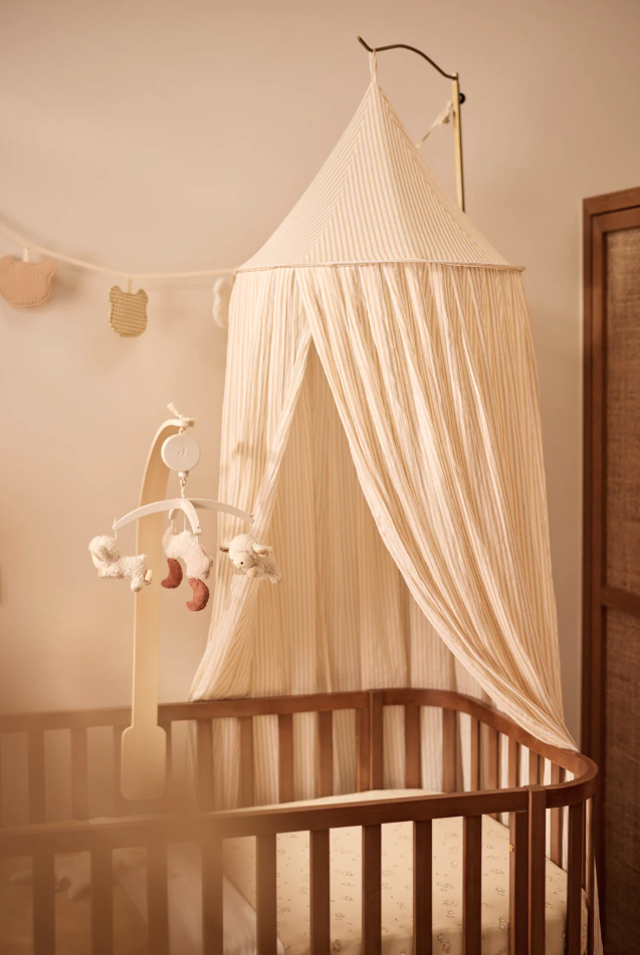Canopy over cot