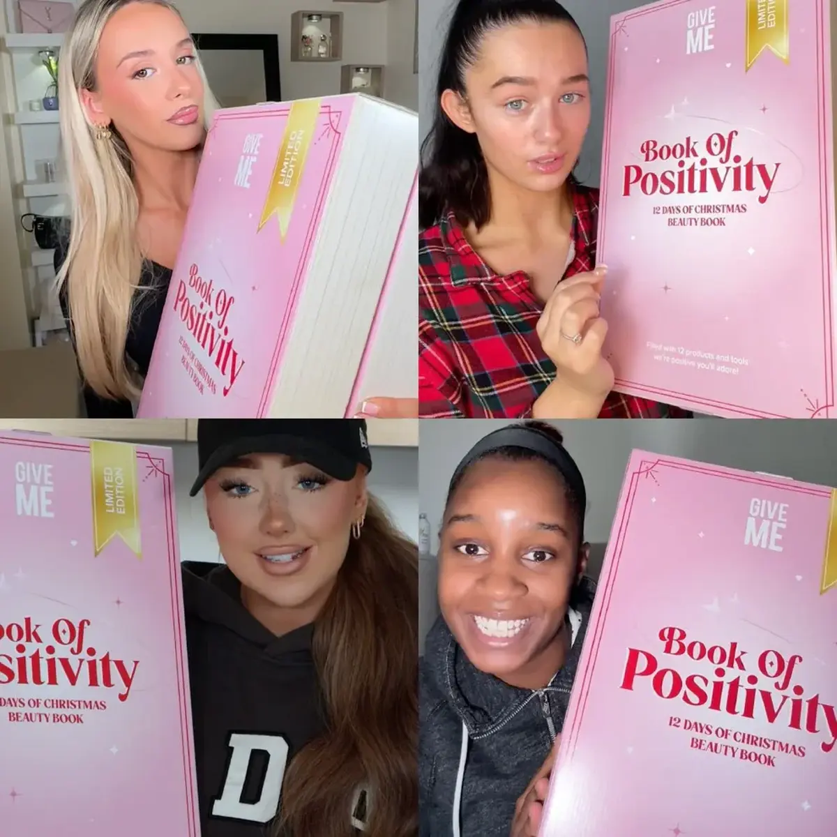 Friends unboxing Book of Positivity beauty advents